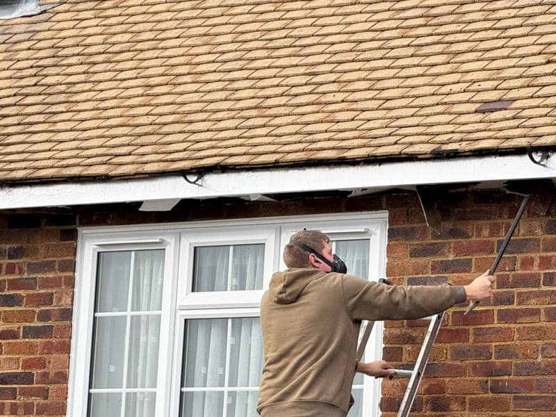 pvc fascia soffit guttering downpipes with asbestos removal in canterbury kent 1