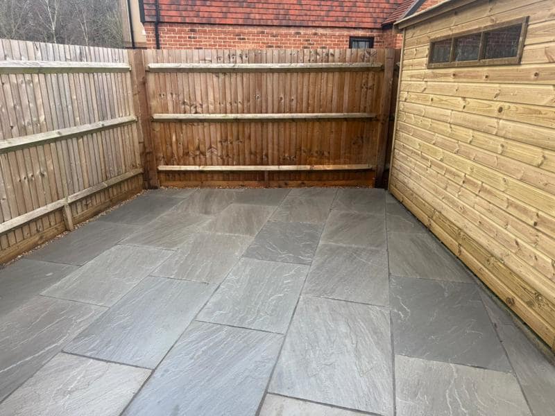 garden patio installed gillingham kent 1