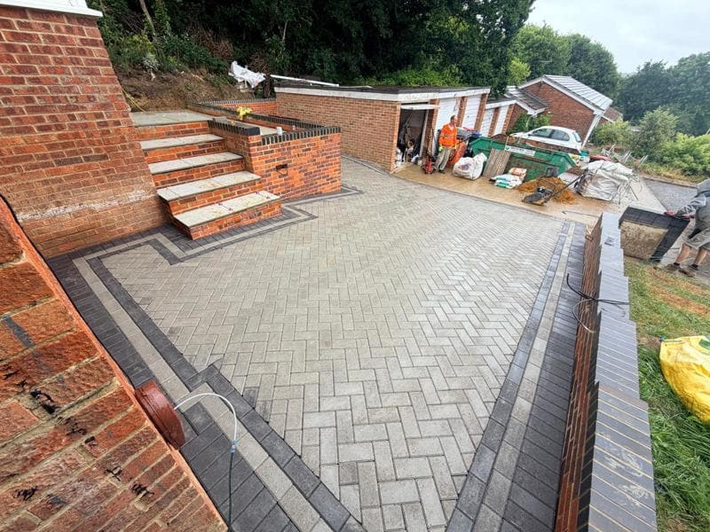 block paved driveway porcelain slabs canterbury 3