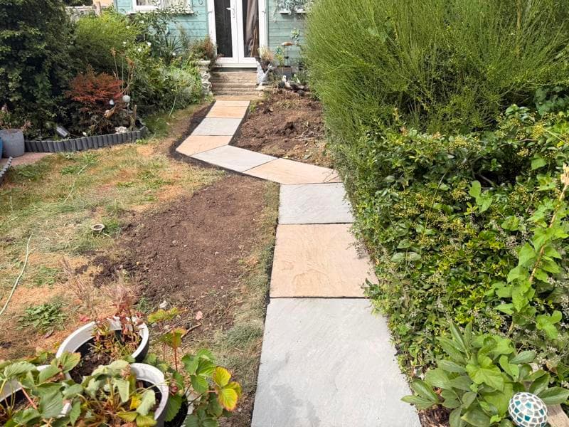 indian sandstone path ashford 2
