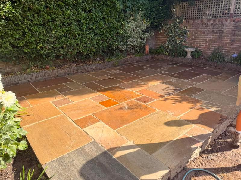 power wash regrout patio hythe 11
