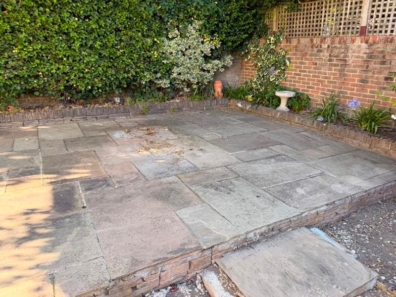 power wash regrout patio hythe 20