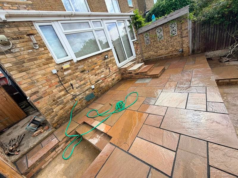 raj green indian sandstone patio margate 3